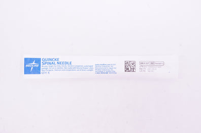 Medline PAIN8012 Quincke Spinal Ndle 22G x 2.5 inch